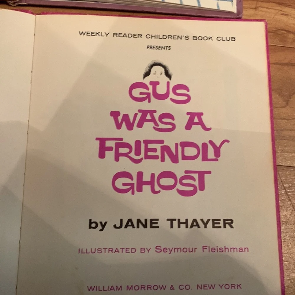 Gus the Ghost vintage hardcover reader elementary children books Jane Thayer